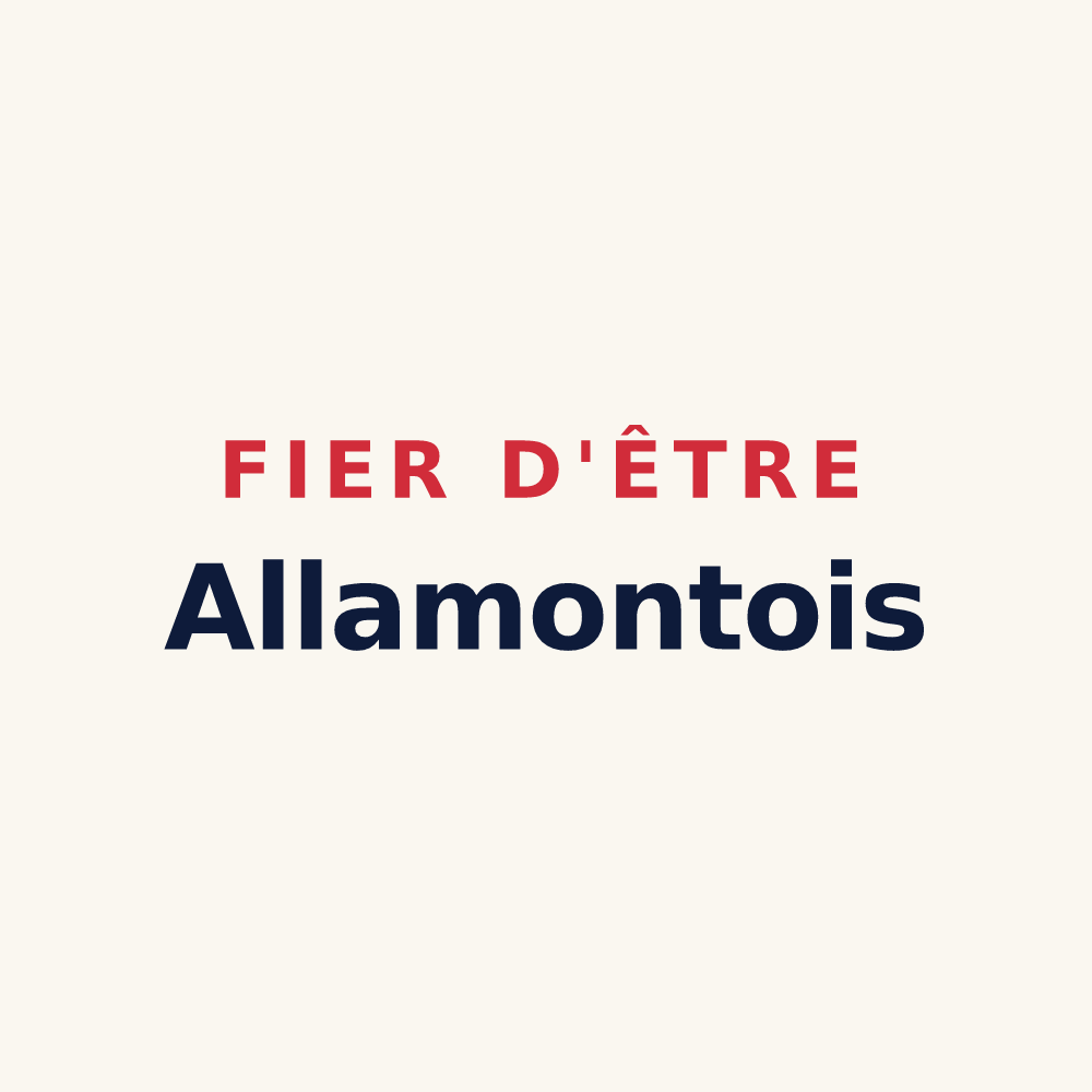 Tasse « Fier d'être Allamontois » — design pour Allamont