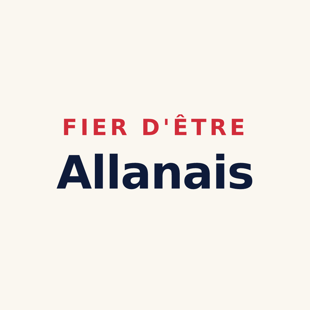 Tasse « Fier d'être Allanais » — design pour Allan