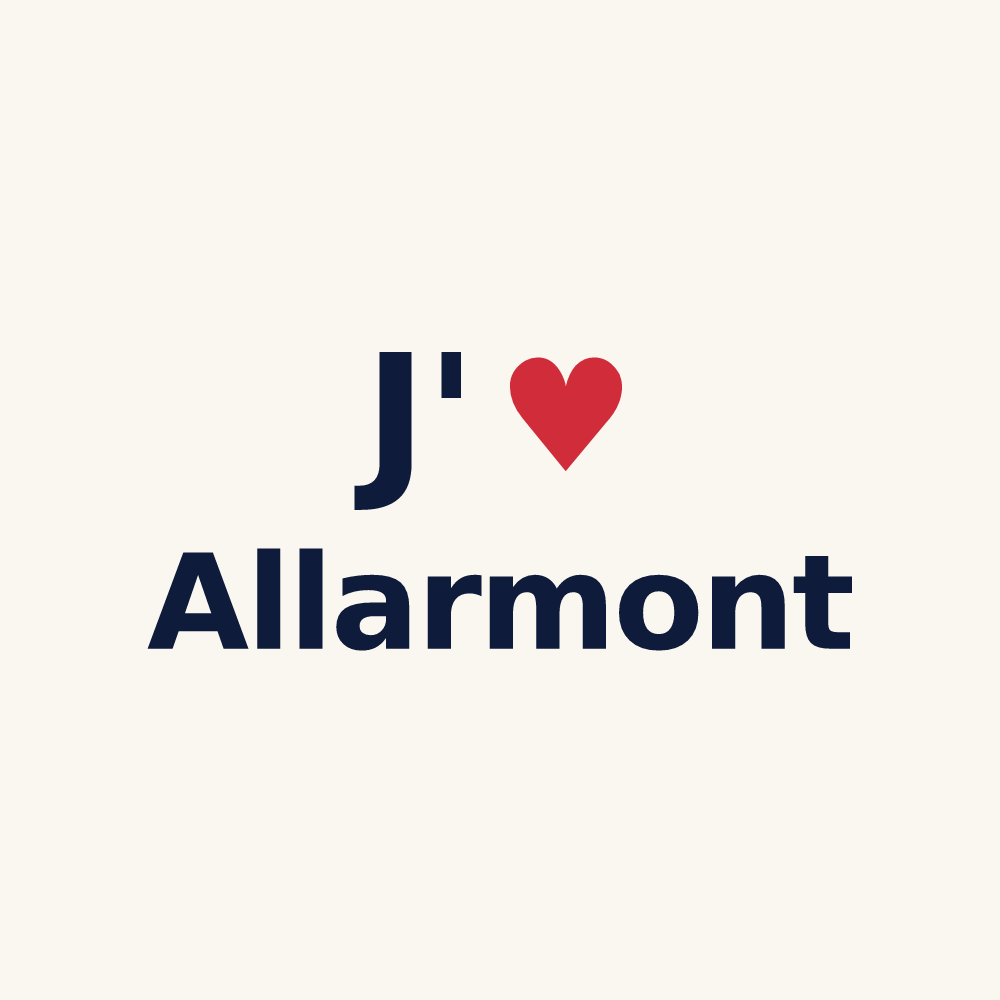 Tasse personnalisée Allarmont — design J'aime Allarmont