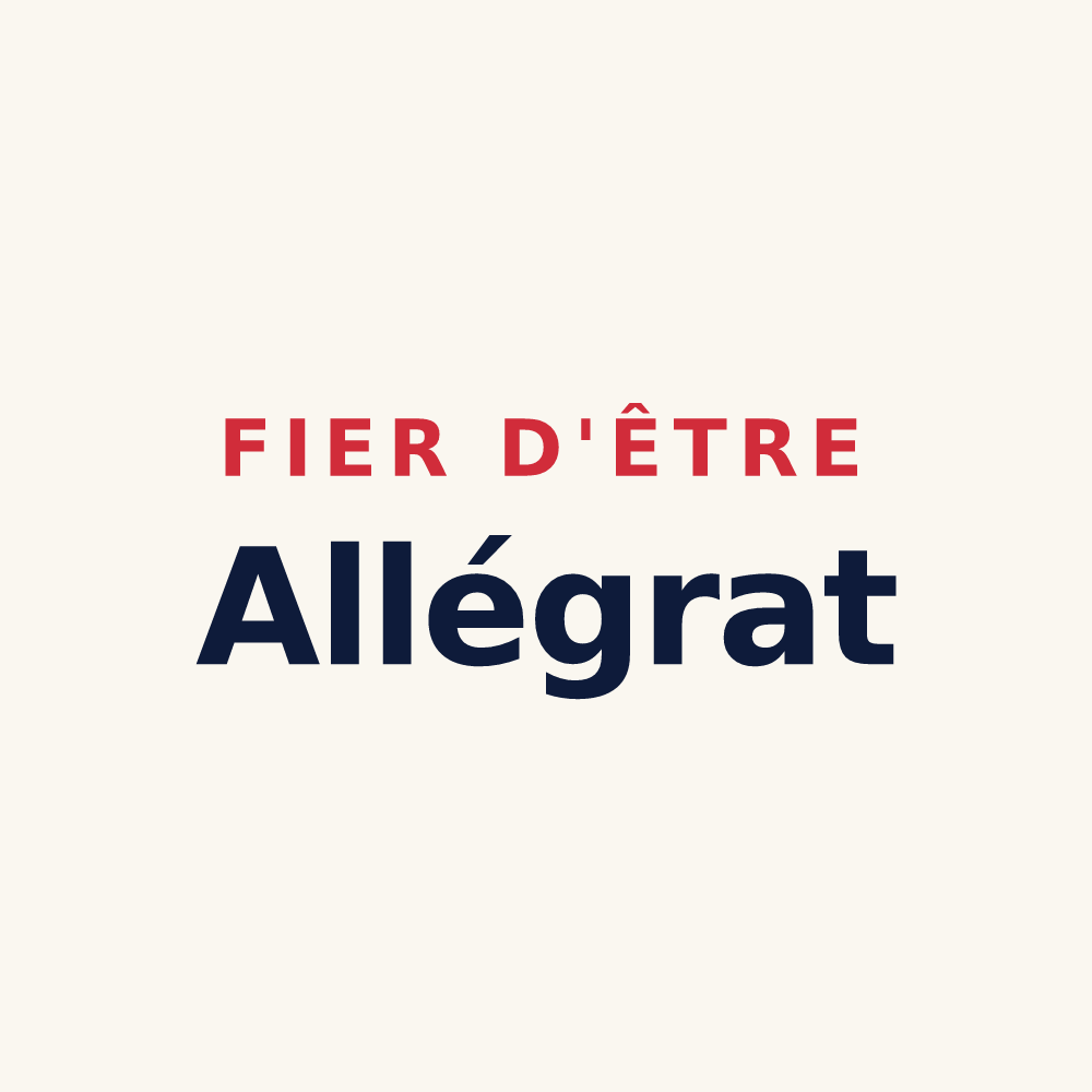 Tasse « Fier d'être Allégrat » — design pour Allègre