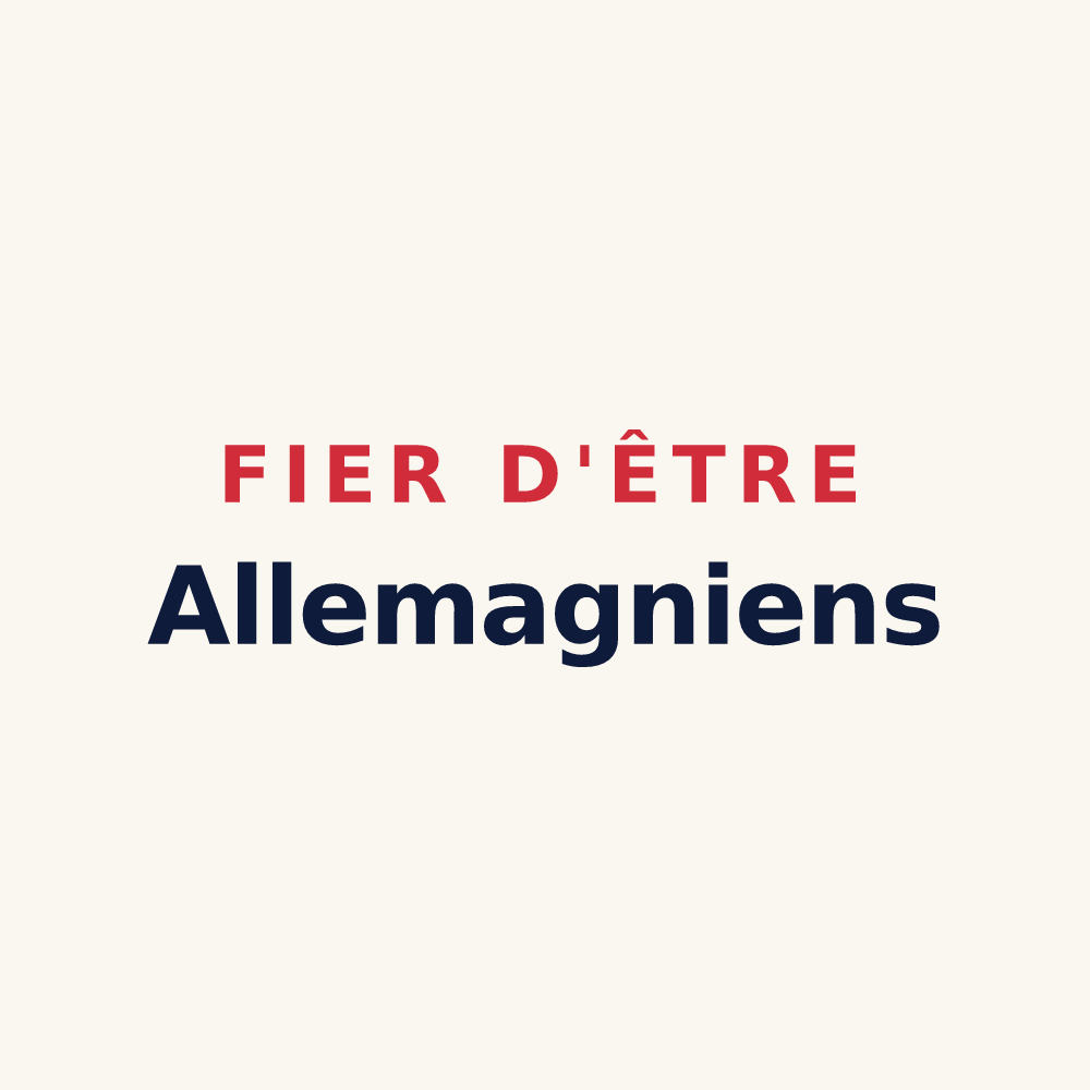 Tasse « Fier d'être Allemagniens » — design pour Allemagne-en-Provence