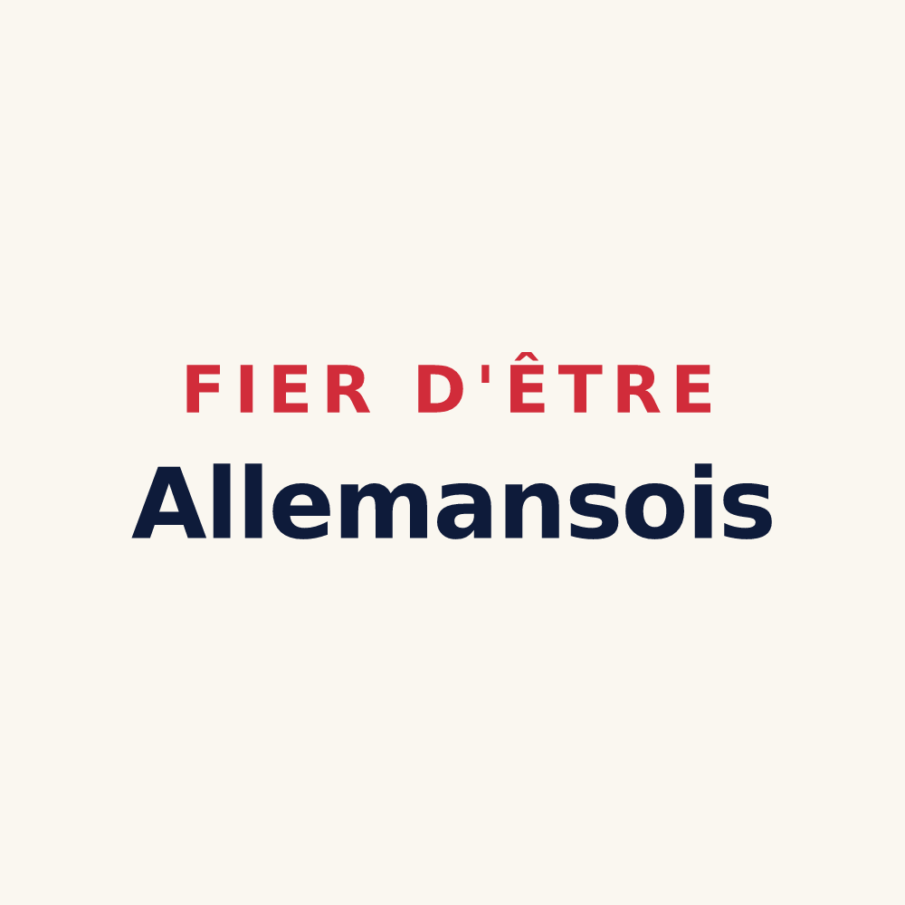 Tasse « Fier d'être Allemansois » — design pour Allemans