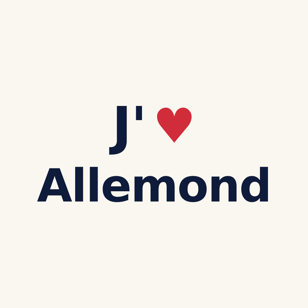 Tasse personnalisée Allemond — design J'aime Allemond
