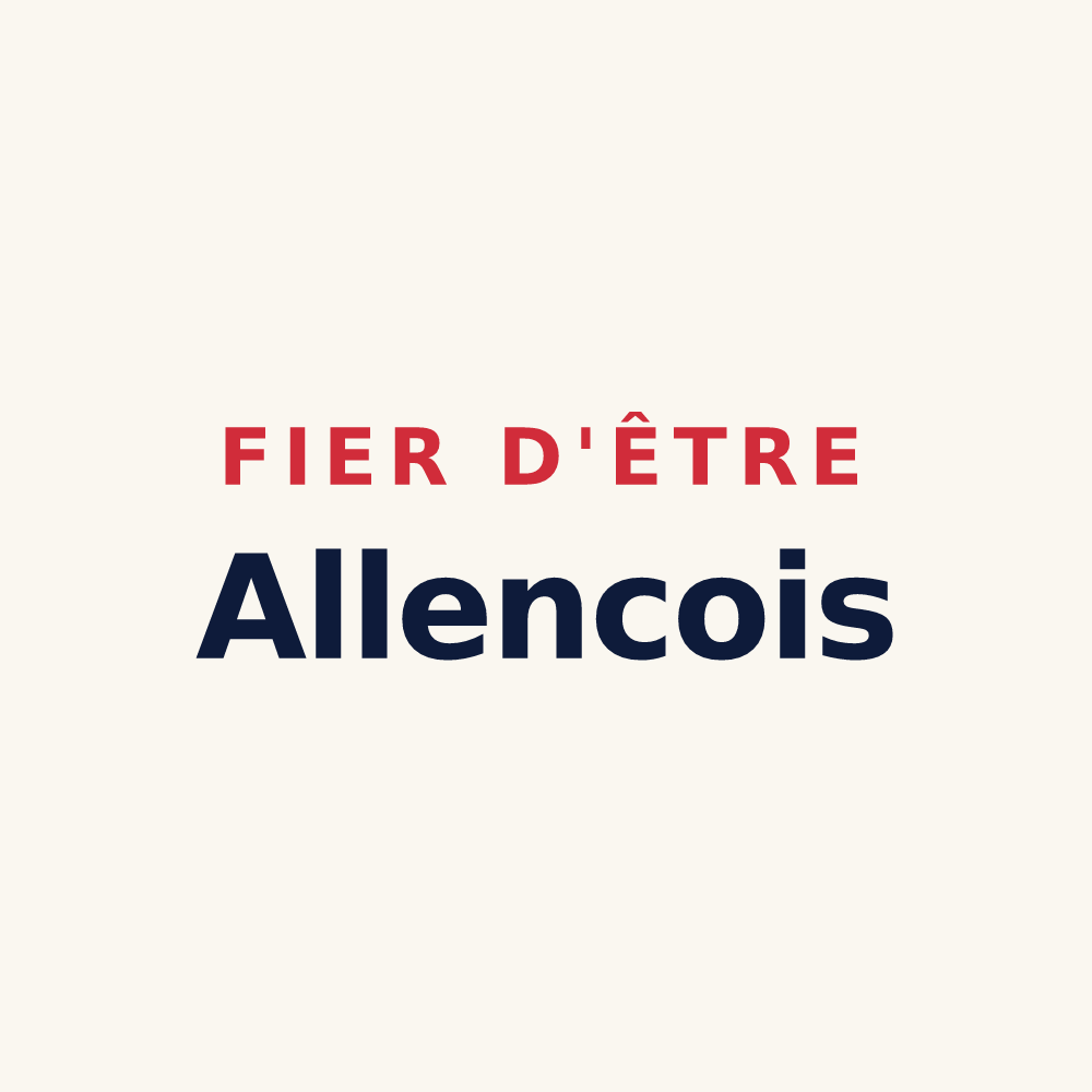 Tasse « Fier d'être Allencois » — design pour Allenc