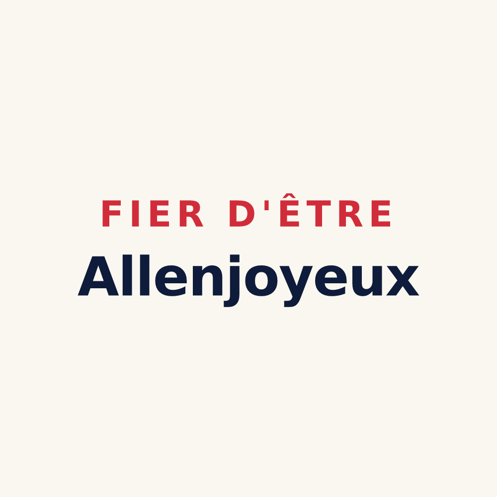 Tasse « Fier d'être Allenjoyeux » — design pour Allenjoie