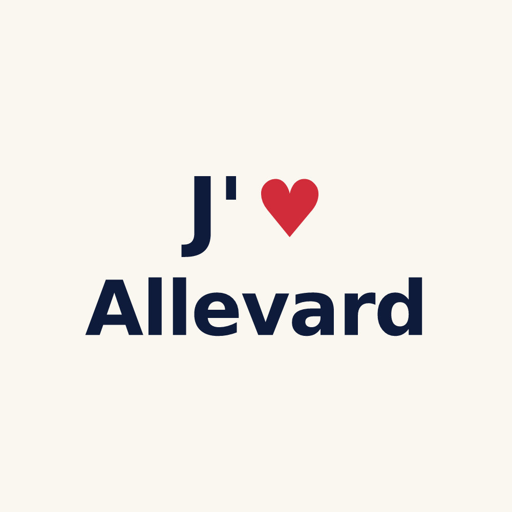 Tasse personnalisée Allevard — design J'aime Allevard