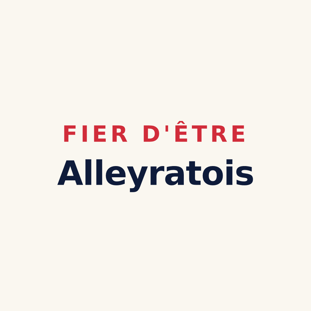 Tasse « Fier d'être Alleyratois » — design pour Alleyrat