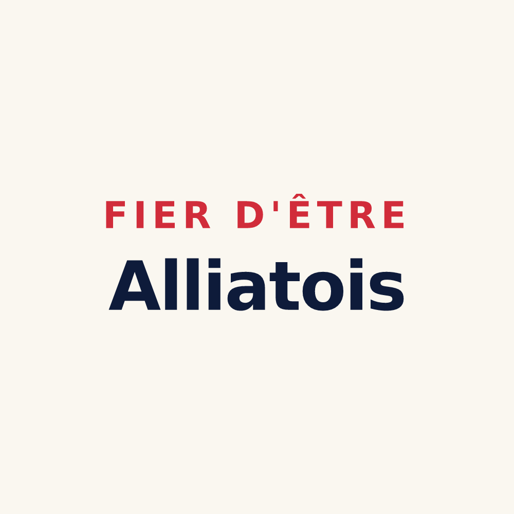 Tasse « Fier d'être Alliatois » — design pour Alliat