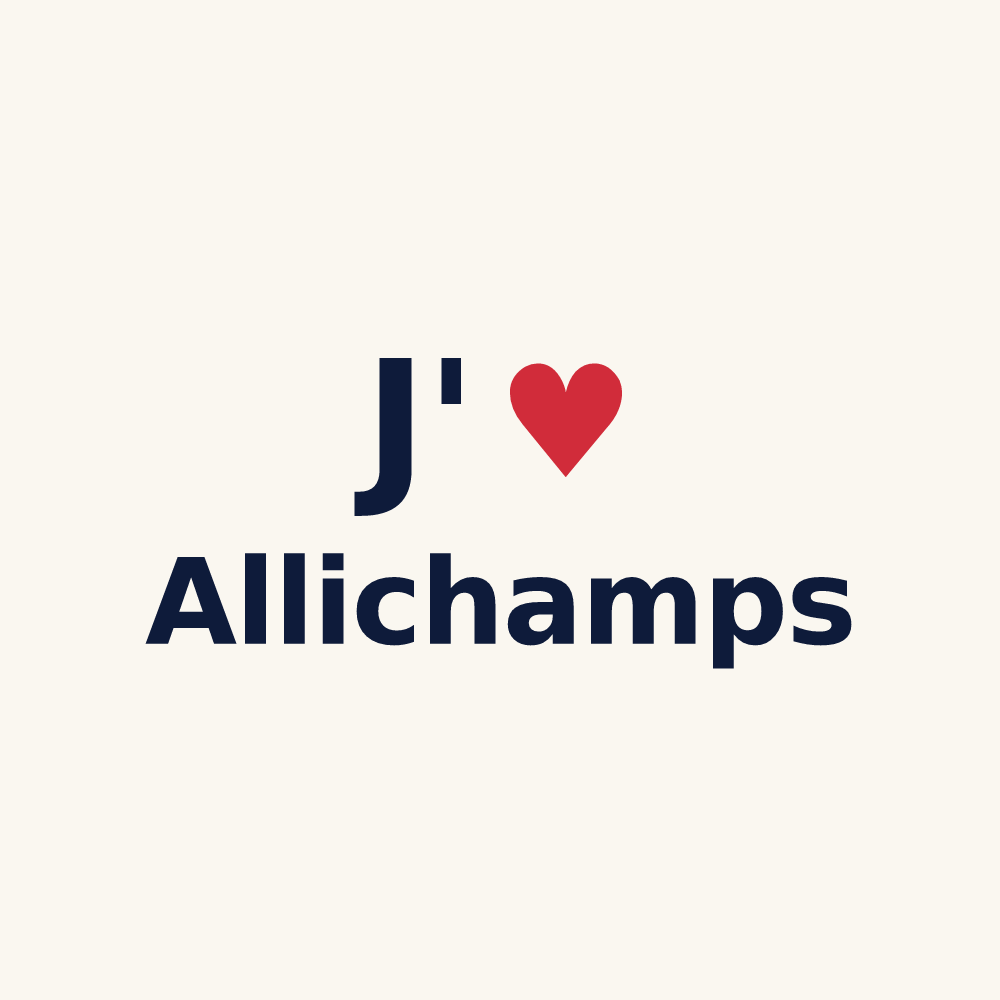 Tasse personnalisée Allichamps — design J'aime Allichamps