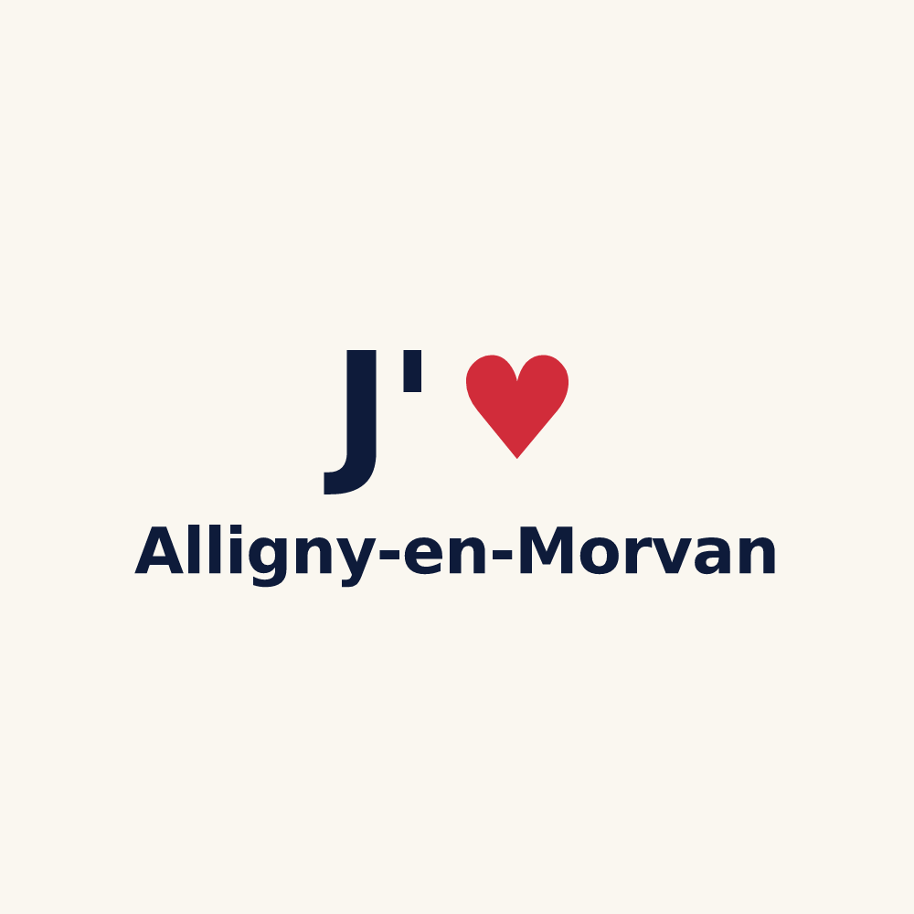 Tasse personnalisée Alligny-en-Morvan — design J'aime Alligny-en-Morvan