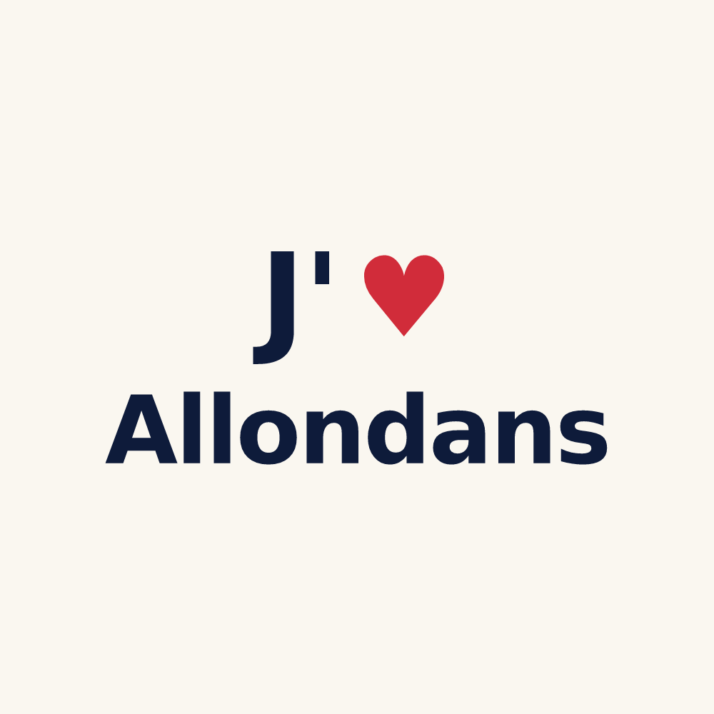 Tasse personnalisée Allondans — design J'aime Allondans