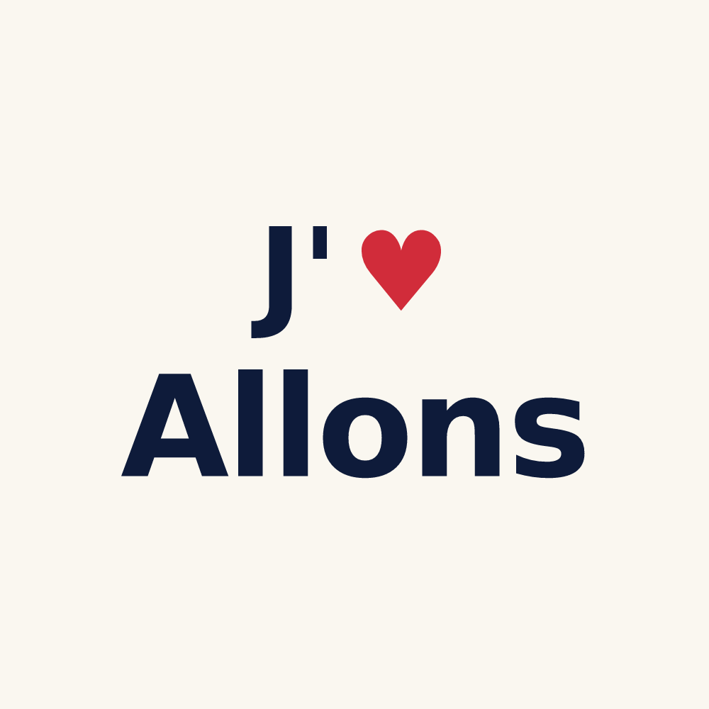 Tasse personnalisée Allons — design J'aime Allons