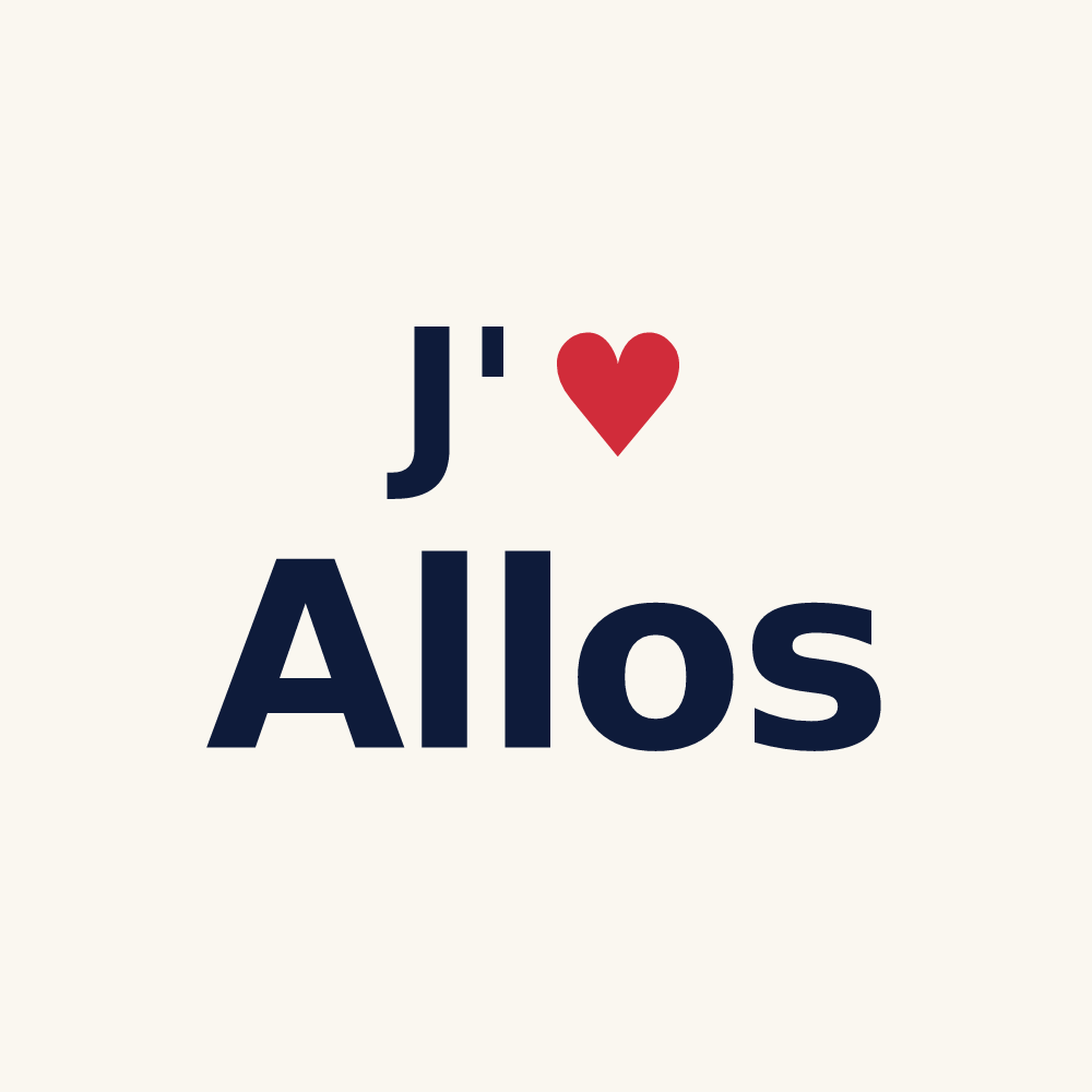 Tasse personnalisée Allos — design J'aime Allos