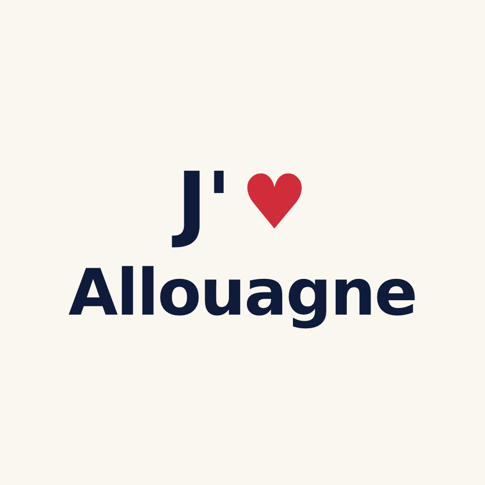 Tasse personnalisée Allouagne — design J'aime Allouagne