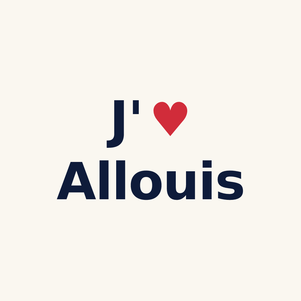 Tasse personnalisée Allouis — design J'aime Allouis