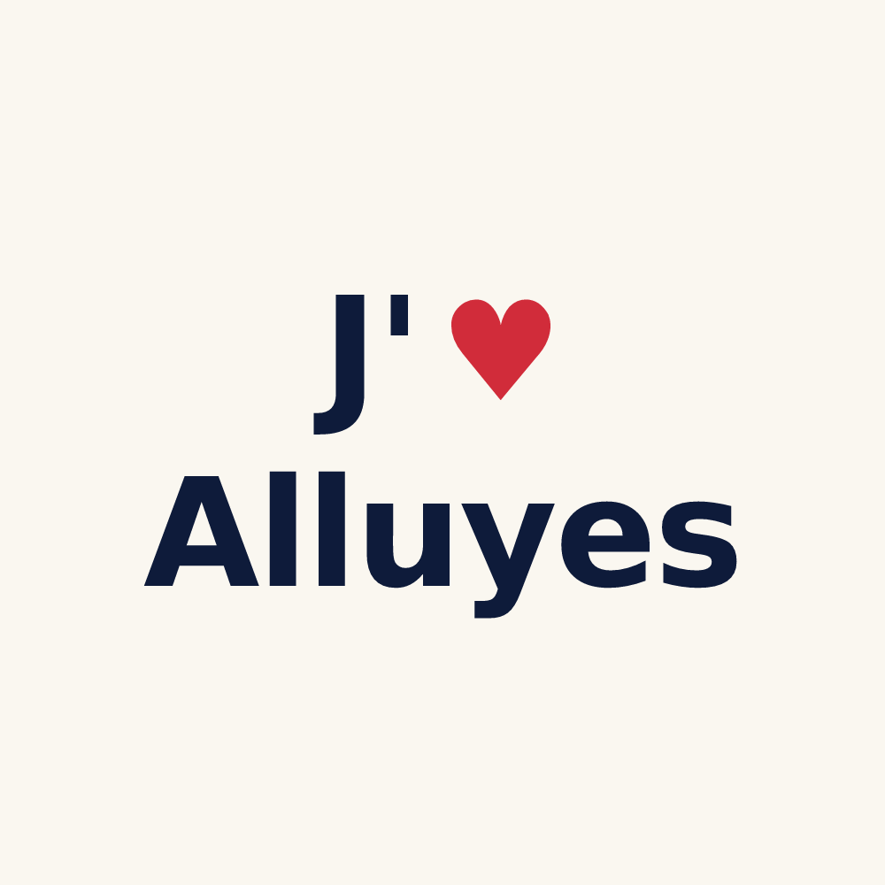 Tasse personnalisée Alluyes — design J'aime Alluyes