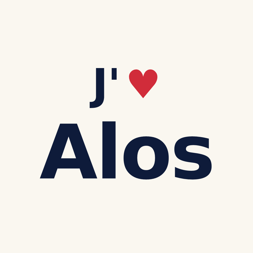 Tasse personnalisée Alos — design J'aime Alos