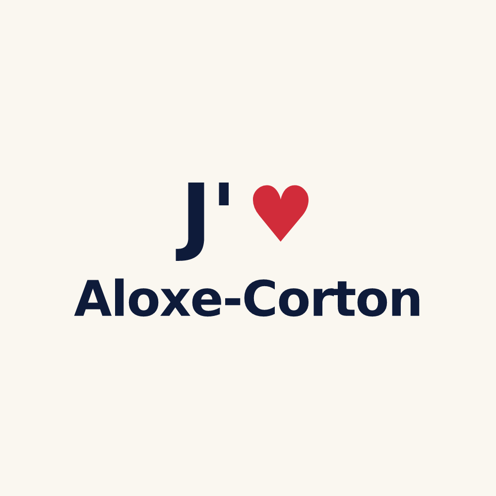 Tasse personnalisée Aloxe-Corton — design J'aime Aloxe-Corton