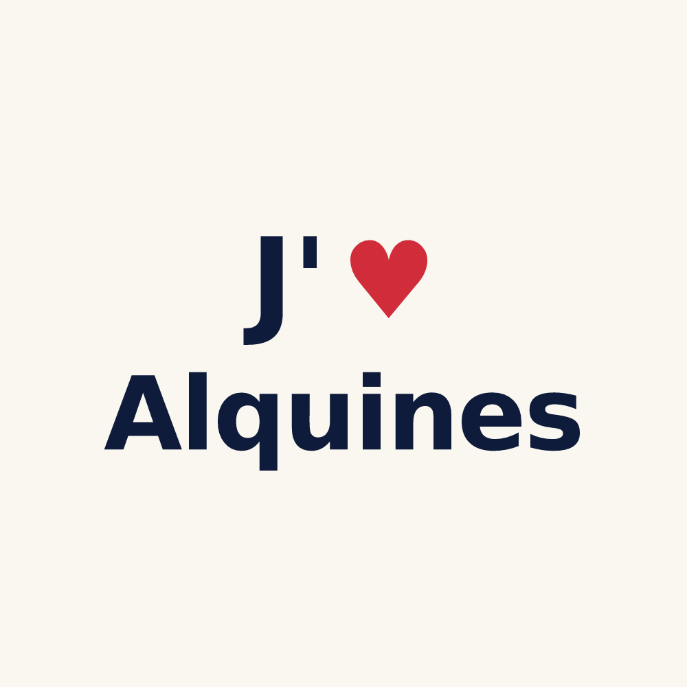 Tasse personnalisée Alquines — design J'aime Alquines