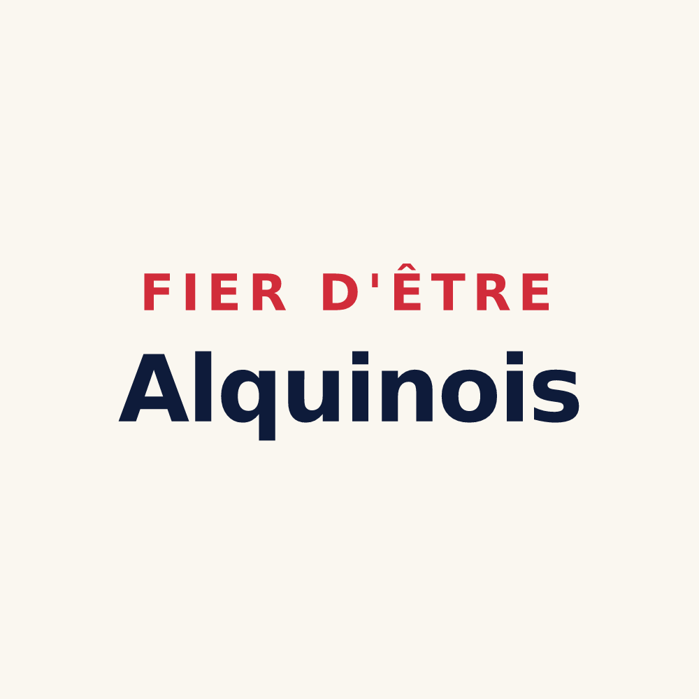 Tasse « Fier d'être Alquinois » — design pour Alquines