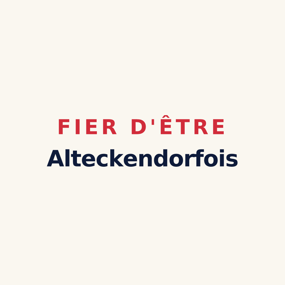 Tasse « Fier d'être Alteckendorfois » — design pour Alteckendorf