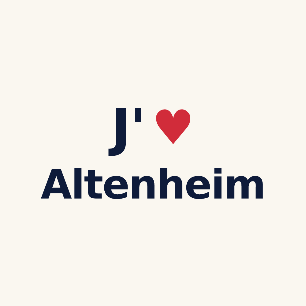 Tasse personnalisée Altenheim — design J'aime Altenheim