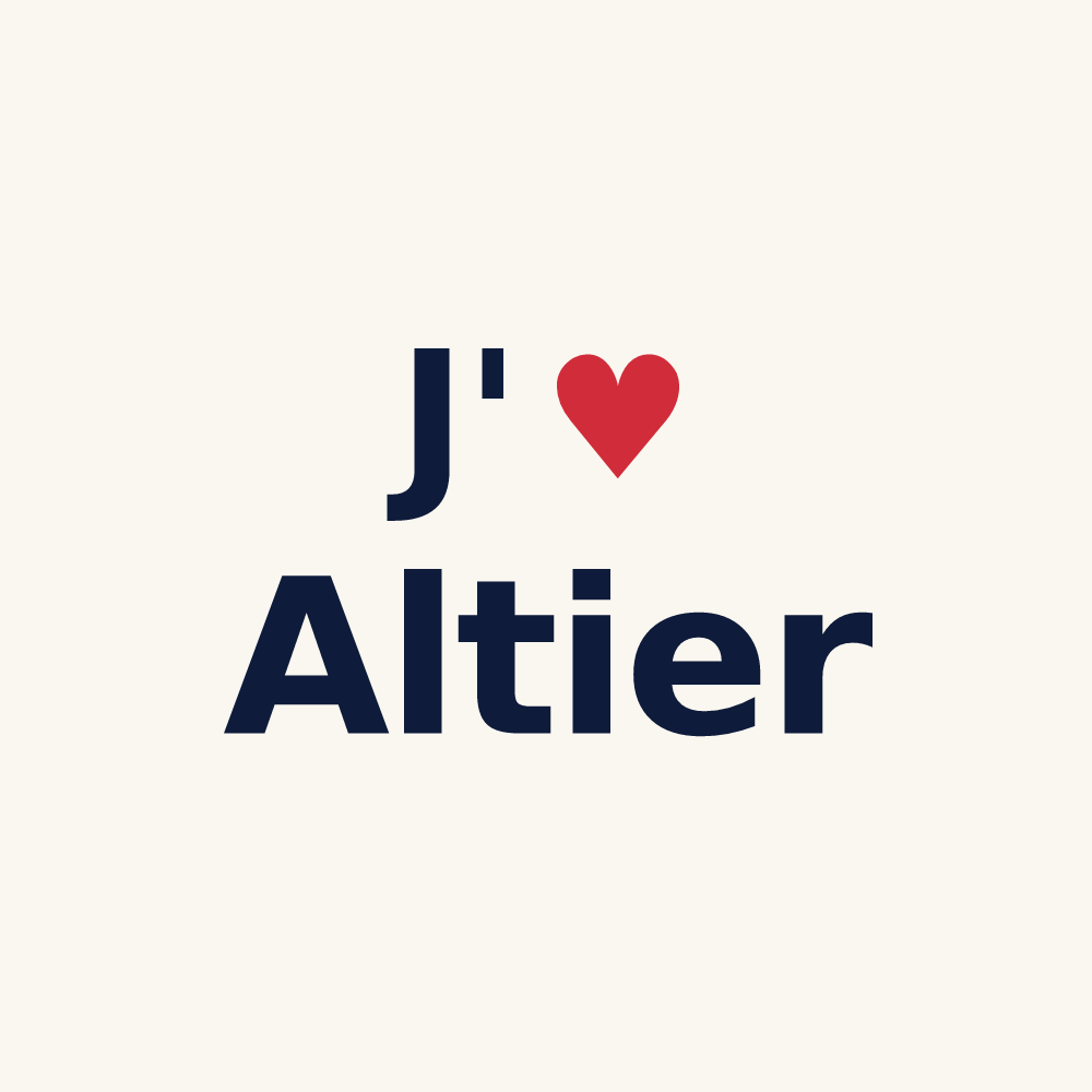 Tasse personnalisée Altier — design J'aime Altier