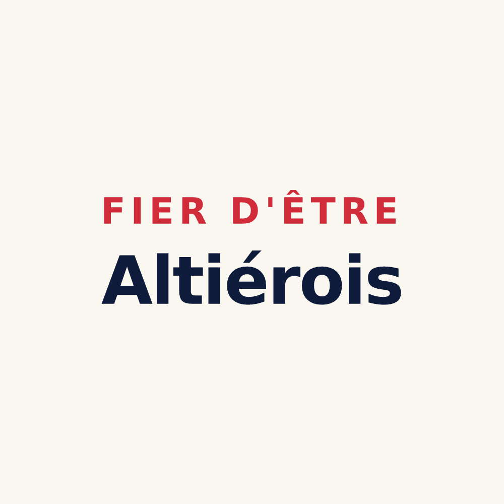 Tasse « Fier d'être Altiérois » — design pour Altier