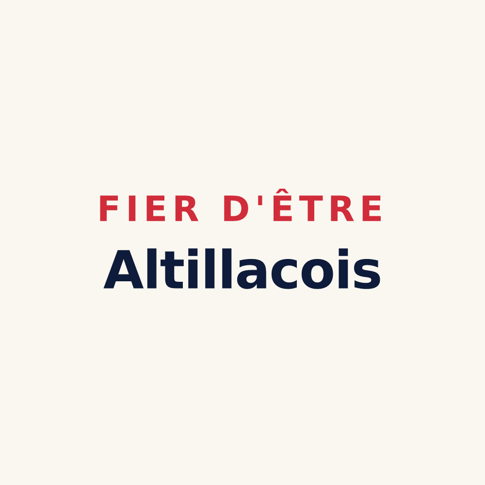 Tasse « Fier d'être Altillacois » — design pour Altillac