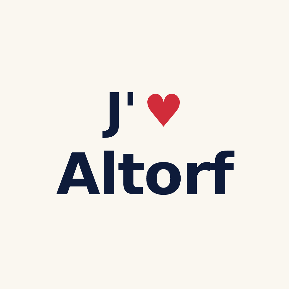 Tasse personnalisée Altorf — design J'aime Altorf