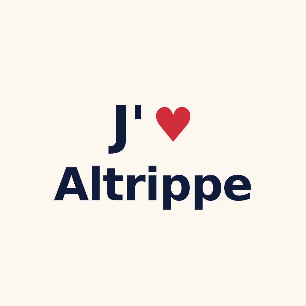 Tasse personnalisée Altrippe — design J'aime Altrippe