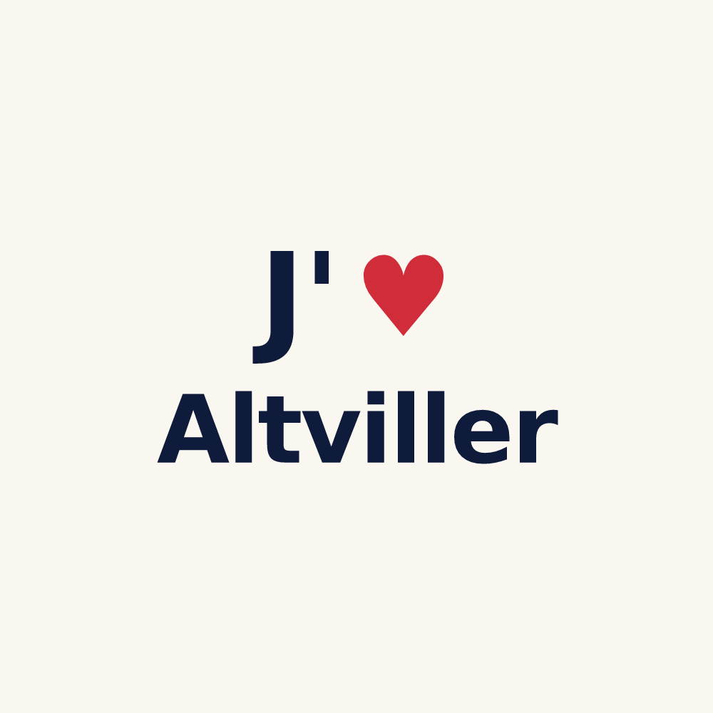 Tasse personnalisée Altviller — design J'aime Altviller