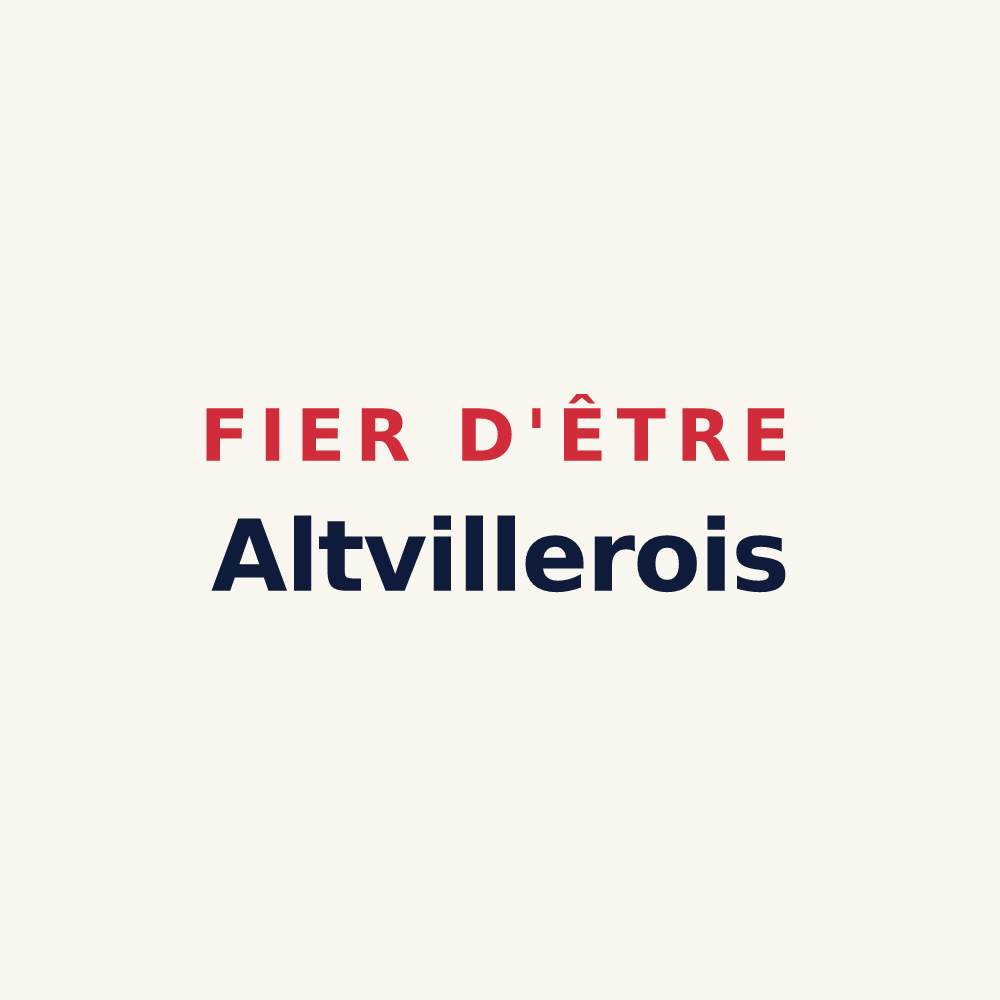 Tasse « Fier d'être Altvillerois » — design pour Altviller