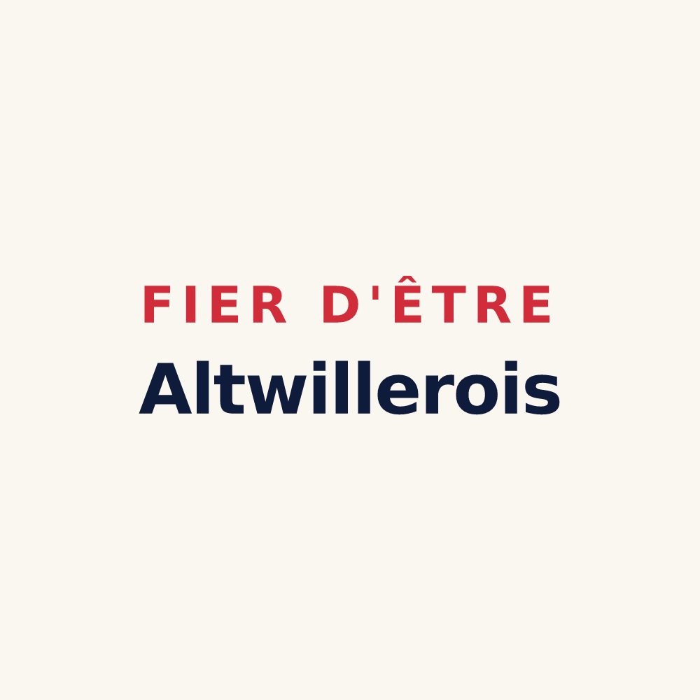 Tasse « Fier d'être Altwillerois » — design pour Altwiller