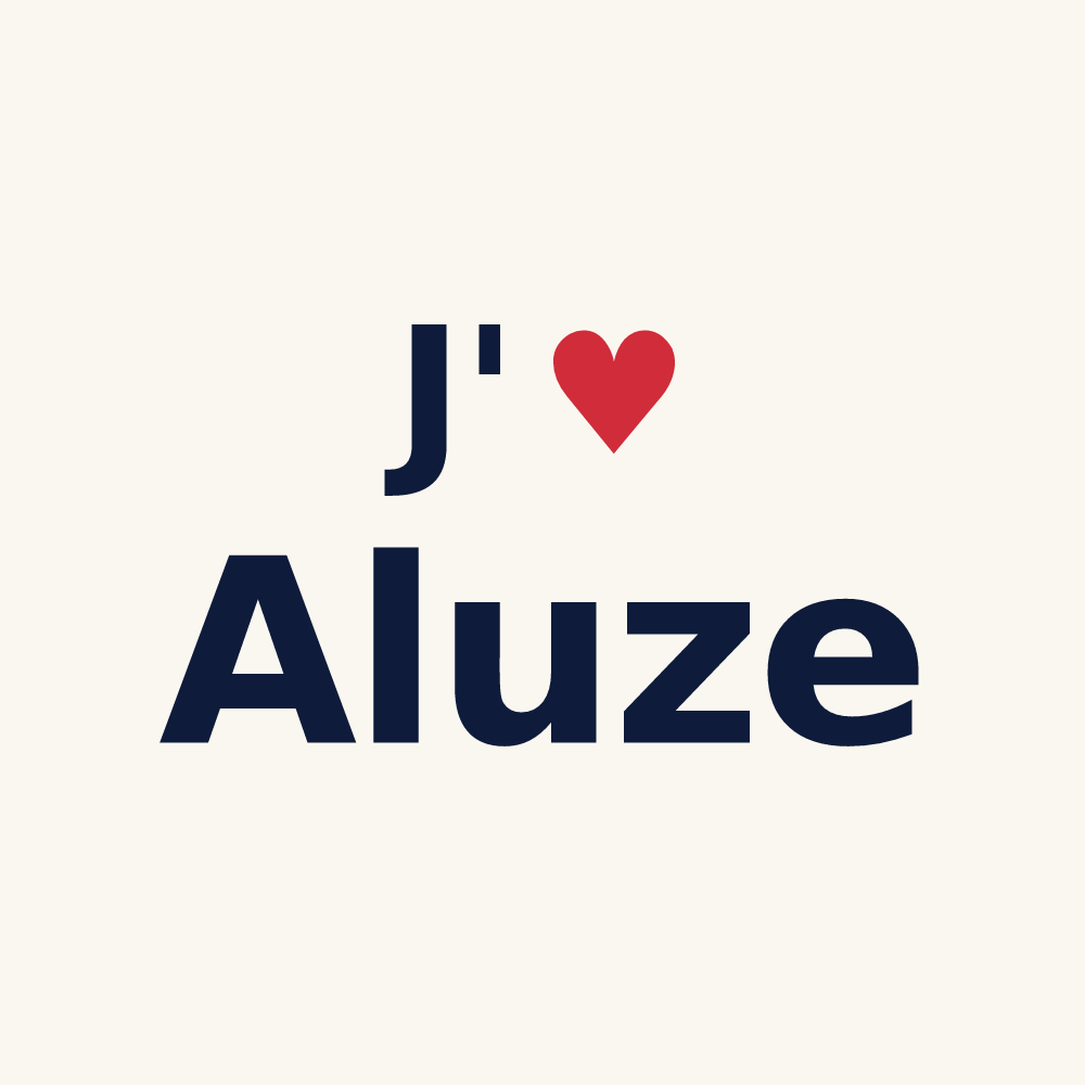 Tasse personnalisée Aluze — design J'aime Aluze