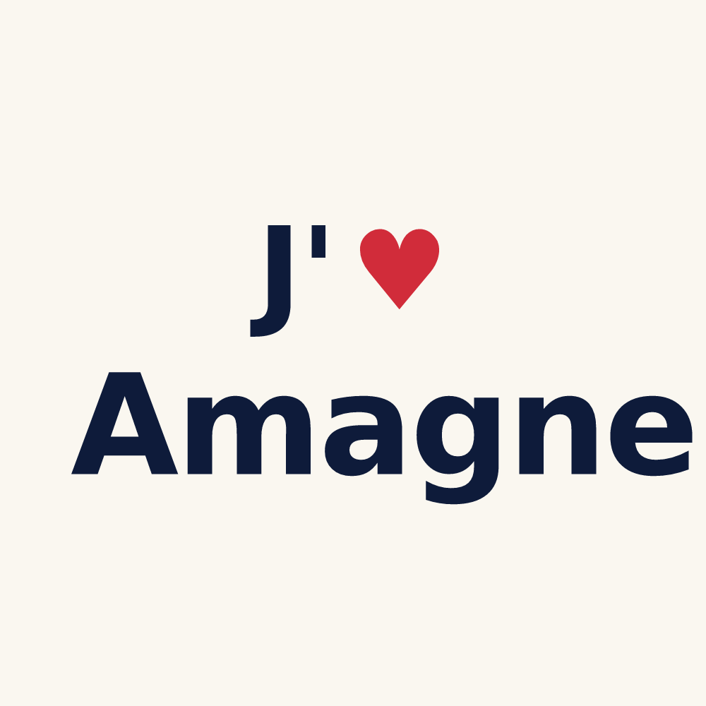 Tasse personnalisée Amagne — design J'aime Amagne