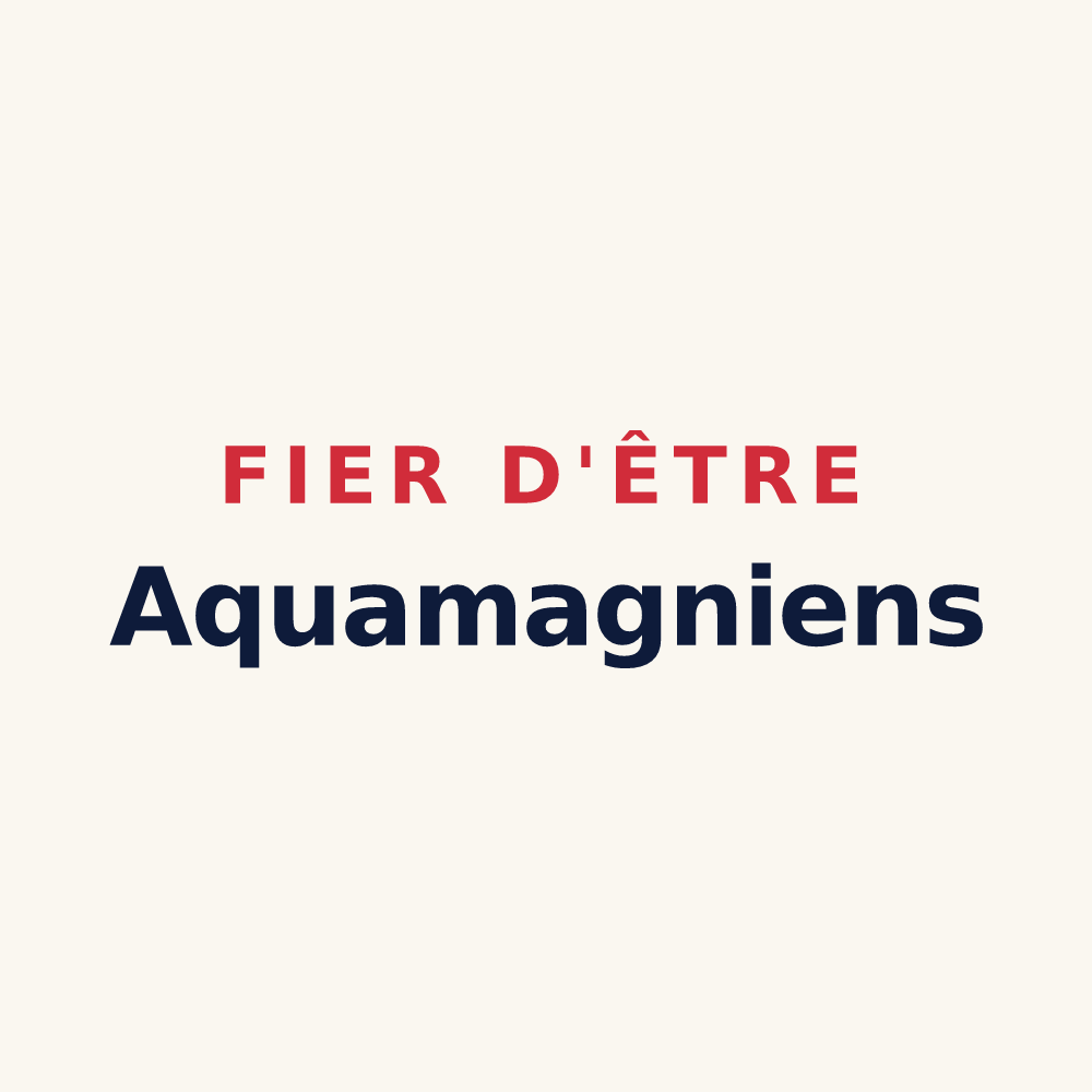 Tasse « Fier d'être Aquamagniens » — design pour Amagne