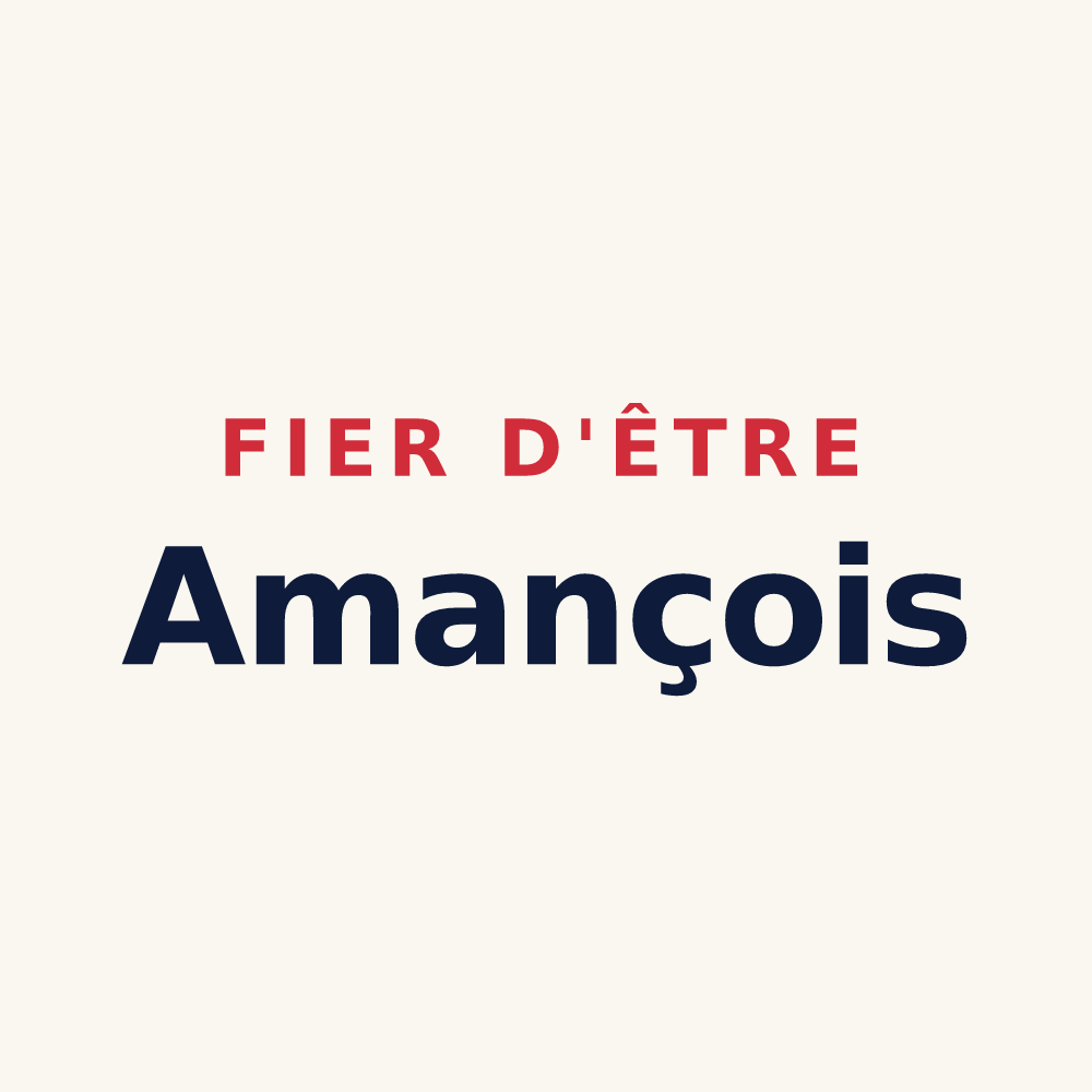 Tasse « Fier d'être Amançois » — design pour Amance