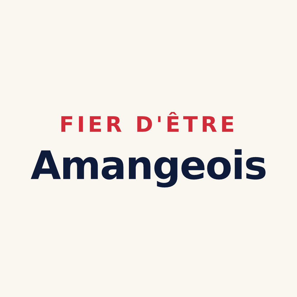 Tasse « Fier d'être Amangeois » — design pour Amange
