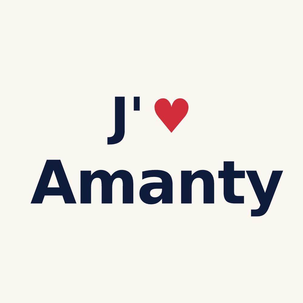 Tasse personnalisée Amanty — design J'aime Amanty