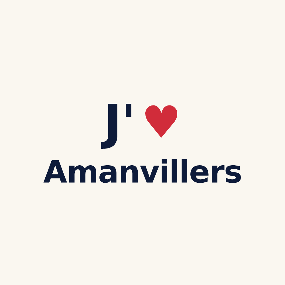 Tasse personnalisée Amanvillers — design J'aime Amanvillers
