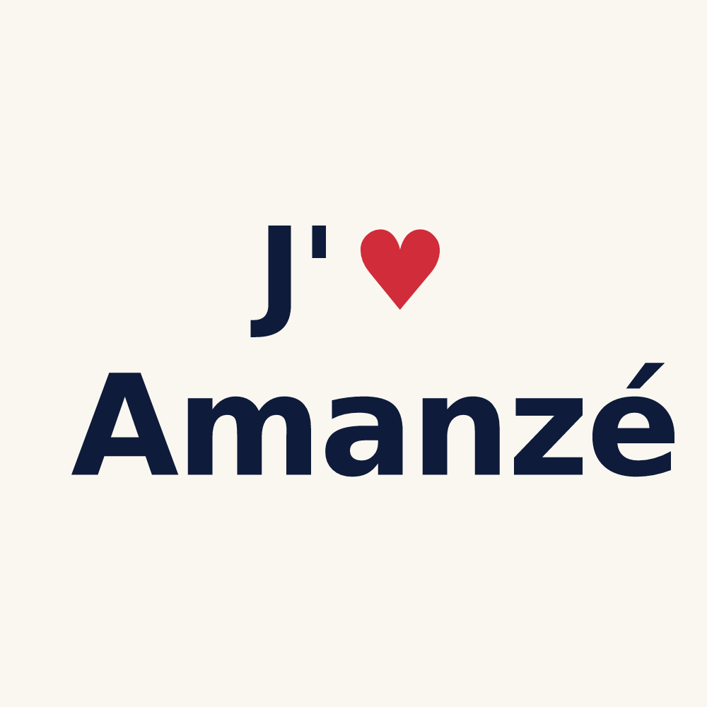 Tasse personnalisée Amanzé — design J'aime Amanzé