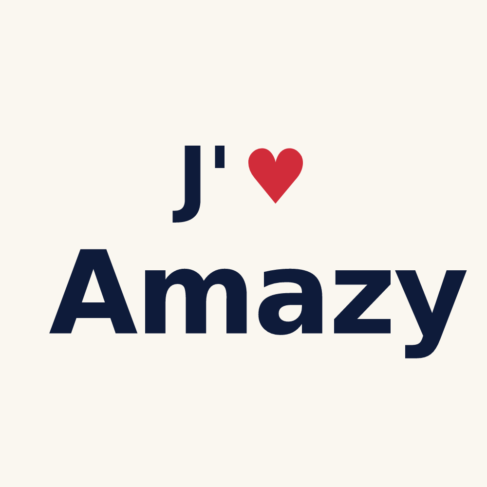 Tasse personnalisée Amazy — design J'aime Amazy
