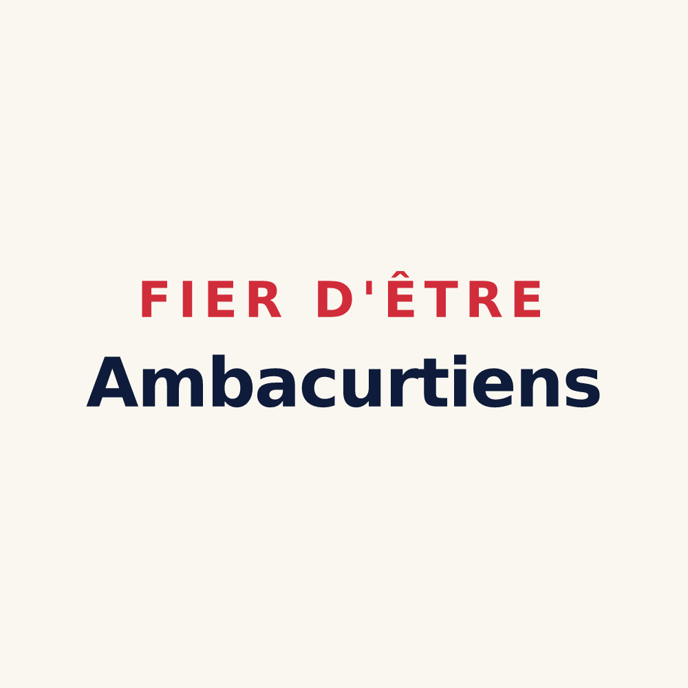 Tasse « Fier d'être Ambacurtiens » — design pour Ambacourt