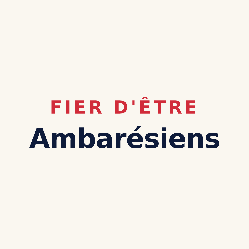 Tasse « Fier d'être Ambarésiens » — design pour Ambarès-et-Lagrave