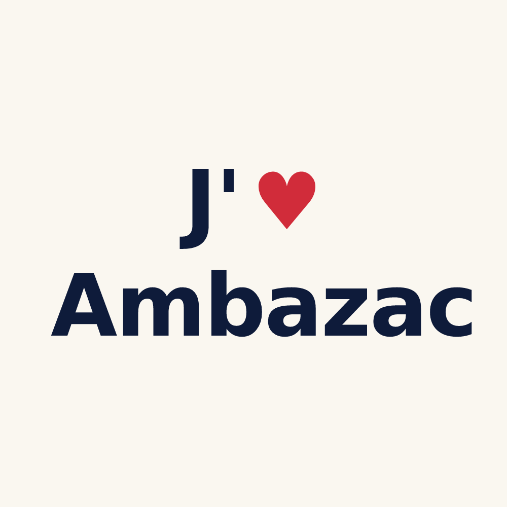 Tasse personnalisée Ambazac — design J'aime Ambazac