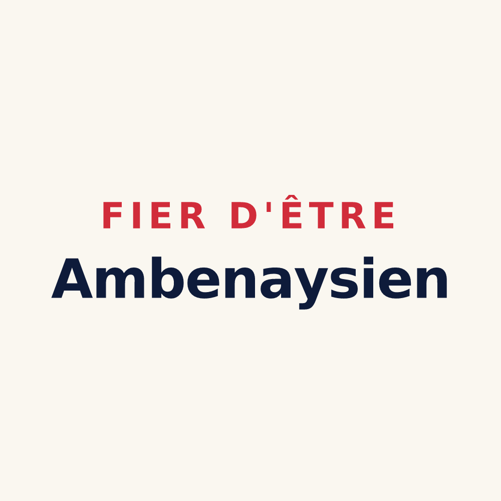 Tasse « Fier d'être Ambenaysien » — design pour Ambenay