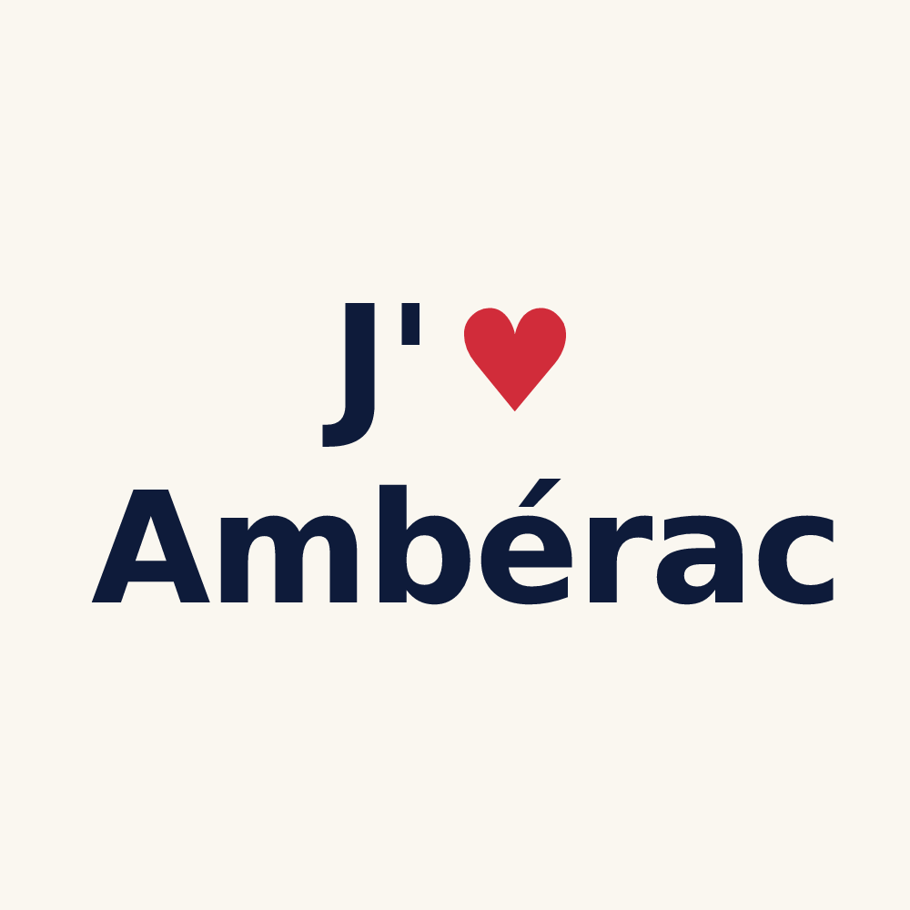 Tasse personnalisée Ambérac — design J'aime Ambérac