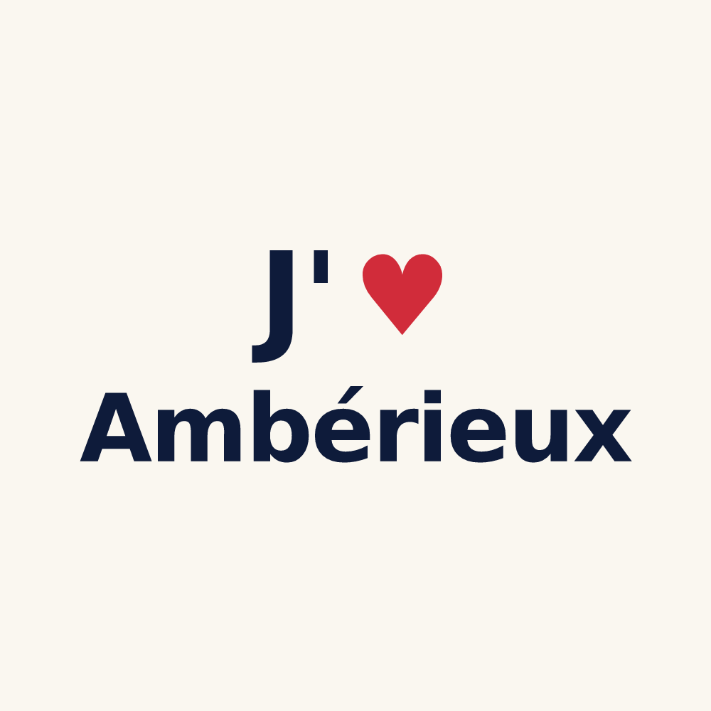 Tasse personnalisée Ambérieux — design J'aime Ambérieux