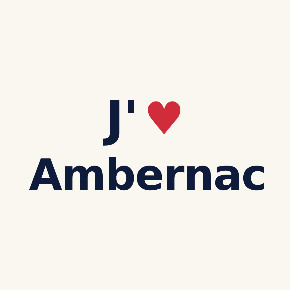 Tasse personnalisée Ambernac — design J'aime Ambernac